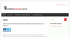 Desktop Screenshot of amplitudmodulada.com.ar