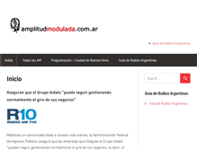 Tablet Screenshot of amplitudmodulada.com.ar